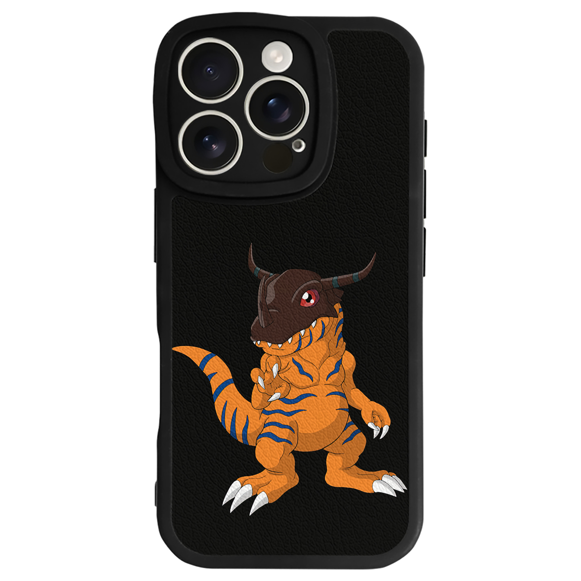 （画像用） Digimon デジタルモンスター/デジモン 【iPhone 16シリーズ対応】シリコンスマホケース（レザー調） 材質：シリコン